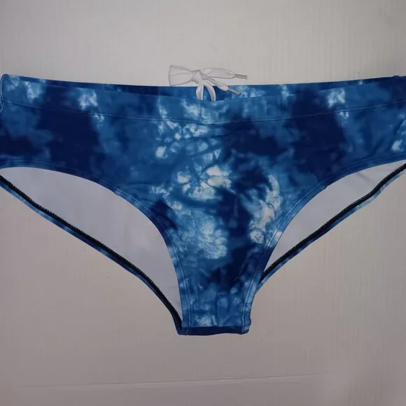MEN'S TIE-DYE PRINT SWIM BRIEFS/TRUNKS - Picture 8 of 10